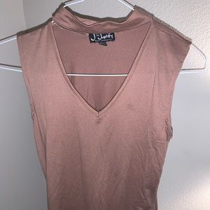 Brown body suit